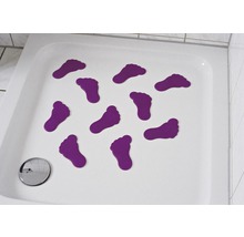 Mini Wanneneinlage RIDDER Füße 11 x 13 cm lila