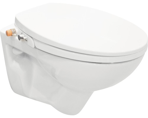Wand-Tiefspül-WC mit Bidetfunktion