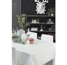 Tischdecke Véniline Elliot mintgrün 140 cm breit (Meterware)