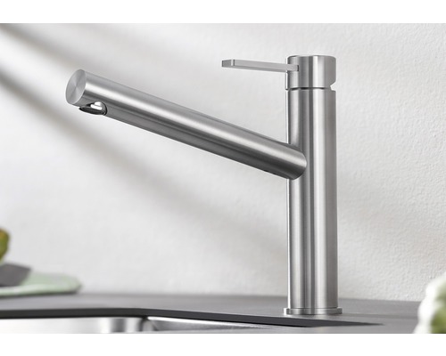 Küchenarmatur aus Edelstahl