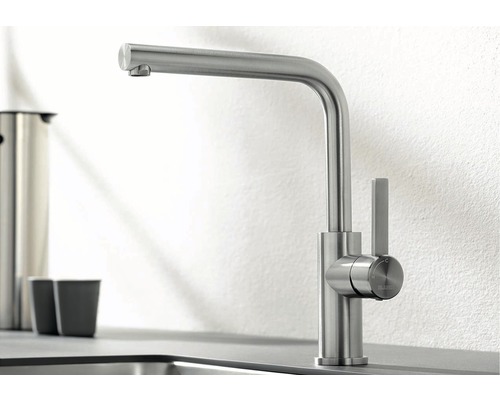 Küchenarmatur aus Edelstahl