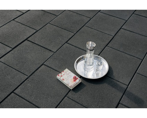 Beton Terrassenplatte iStone Pure Basalt mit Glimmer 40 x 40 x 4 cm