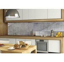 Küchenrückwand mySpotti Splash Concrete Plates Betonwand 2200 x 600 mm SP-F1-1248