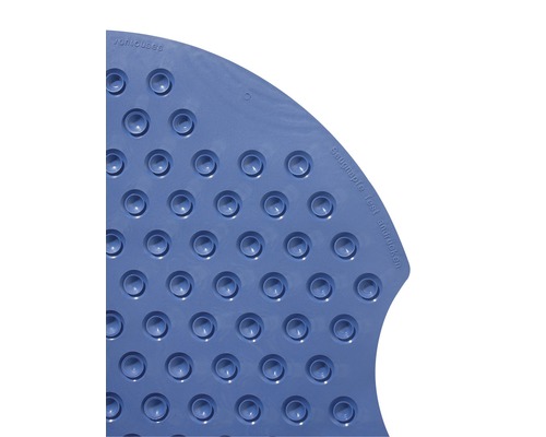 Blaue Duschmatte mit Saugnäpfen für mehr Sicherheit in der Dusche