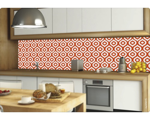 Küchenrückwand mit Muster in einer modernen Küche