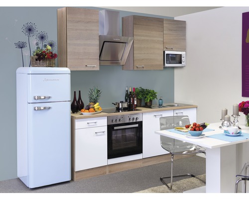 Flex Well Küchenzeile mit Geräten Samoa 220 cm Frontfarbe | HORNBACH