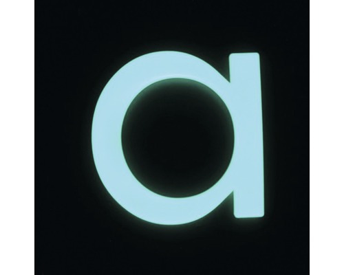 Leuchtender Buchstabe A für individuelle Beschriftung