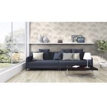 Vliestapete 32265-3 Cuba Ginkgo-Blatt beige