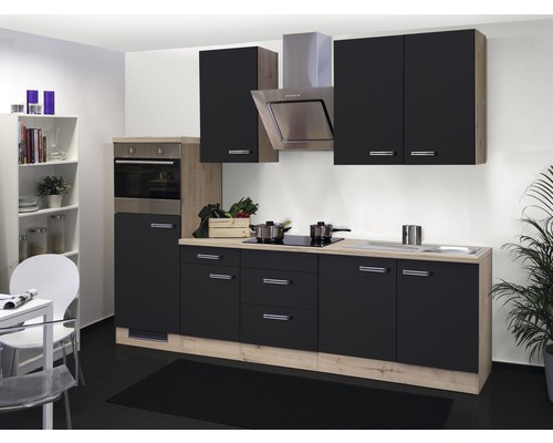 Flex Well Küchenzeile mit Geräten Santo 270 cm Frontfarbe | HORNBACH