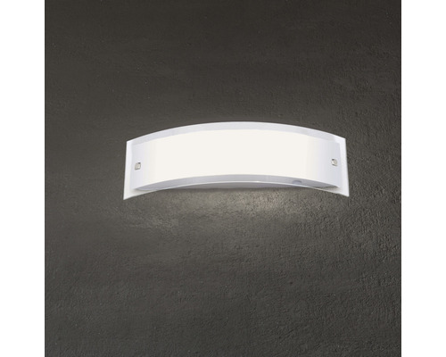 Wandleuchte mit gebogenem Schirm