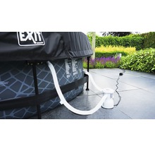 Aufstellpool Framepool-Set EXIT StonePool rund Ø 300x76 cm inkl. Kartuschenfilteranlage Steinoptik