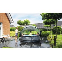 Aufstellpool Framepool-Set EXIT StonePool rund Ø 300x76 cm inkl. Kartuschenfilteranlage Steinoptik
