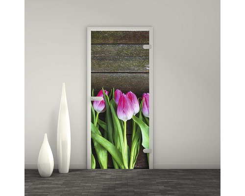 Pertura Glastür Mynd Tulip 70,9 x 197,2 x 0,8 cm DIN Rechts