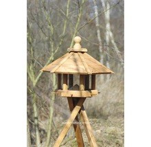 Vogelhaus aus Holz mit optional erhältlichem Ständer