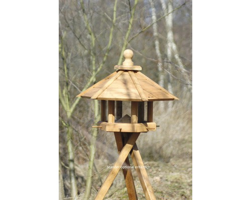 Vogelhaus aus Holz mit optional erhältlichem Ständer