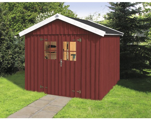 Gartenschuppen mit Tür und Fenster