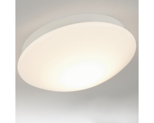 LED Badezimmer Deckenleuchte IP44 12W 1200 lm 3000 K warmweiß HxØ 95x290 mm Elara weiß-0