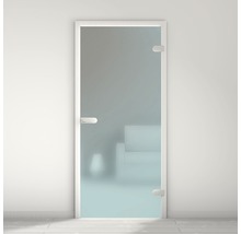 Pertura Glastür Mynd Cloud 03 türkis Farbverlauf 70,9 x 197,2 x 0,8 cm DIN Rechts