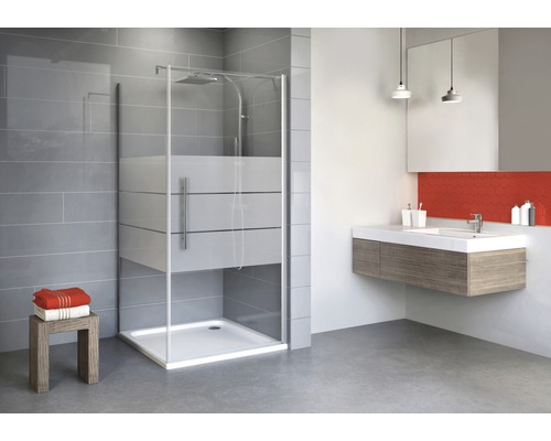 Drehtür inkl. Seitenwand Schulte Alexa Style 2.0 80x90 cm Dekor Depoli Light Profilfarbe aluminium Drehtür inkl. Seitenwand Schulte Alexa Style 2.0 80x90 cm Dekor Depoli Light Profilfarbe aluminium