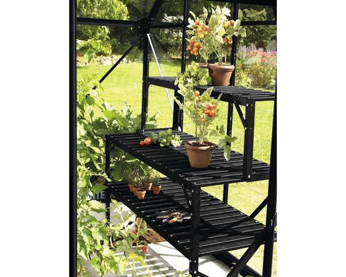 Tischaufsatz Vitavia für Aluminiumtisch, 121 x 28 x 39 cm, schwarz Tischaufsatz Vitavia für Aluminiumtisch, 121 x 28 x 39 cm, schwarz