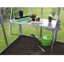Aluminiumtisch Vitavia 1 Ablage mit Hohlkammerplatte