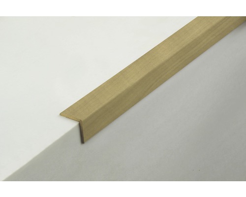 Holz Treppenkantenprofil auf einer Treppenstufe