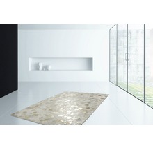Lederteppich Exotic 310 elfenbein-gold 160x230 cm