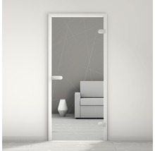 Glastür mit linearem Design für den Innenbereich