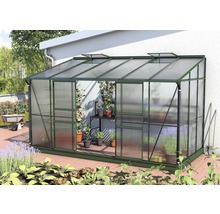 Anlehngewächshaus Vitavia Ida 7800 Hohlkammerplatten 4 mm 201x387 cm grün