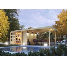 Gartenhaus Karibu Kodiak 6 im Set mit Schleppdach 522 x 306 cm natur-thumb-0