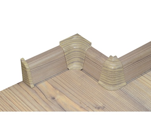 Eckprofile für Terrassendielen aus Holz