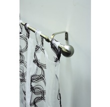Gardinenstangen Set Kugel edelstahl-optik 190-340 cm Ø 16/19 mm-thumb-1