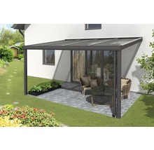 Terrassenüberdachung SKAN HOLZ Modena 434x257 cm anthrazit-thumb-0