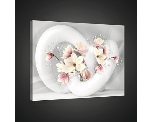 Dekorative Leinwand mit Blumenmotiv für die Wandgestaltung