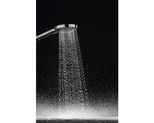 Handbrause mit laufendem Wasser