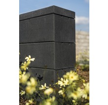 Mauerabdeckplatte iBrixx Modern basalt mit Glimmer 45 x 22,5 x 5 cm-thumb-0