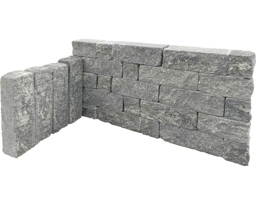 Mauer aus Granitsteinen