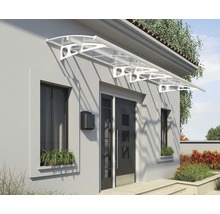 Vordach aus Polycarbonat über einer Haustür