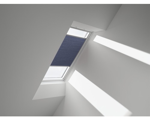 VELUX Wabenplissee Faltstore DuoLine blau manuell FHC C06 1156S