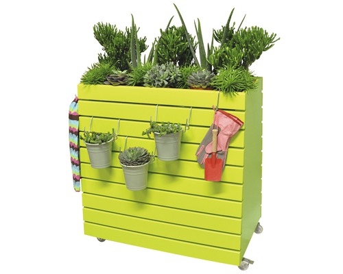 Green Spirit Hochbeet Mit Rollen – 85x50x80 Cm, Fahrbar, Aus Stahl, Für Balkon & Terrasse