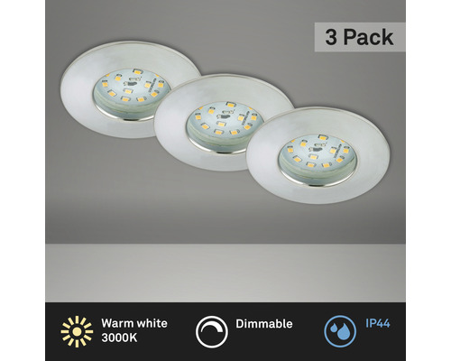 Drei LED-Einbaustrahler im 3er-Pack