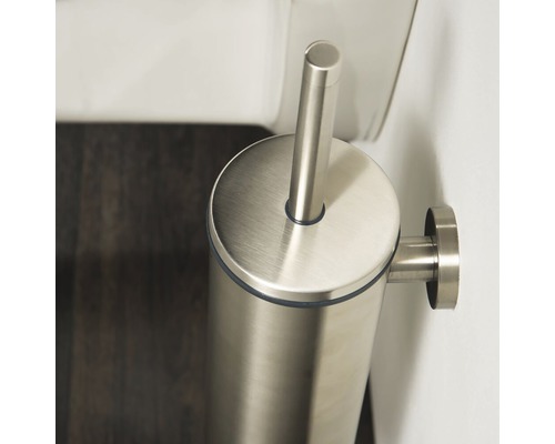 Toilettenbürste aus Metall zur Wandmontage
