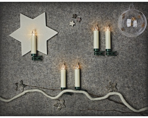 Lumix Kabellose Christbaumkerzen Premium Mini Set – 6 Rote Kerzen Mit Flackermodus, 9 Cm, Inkl. Batterien