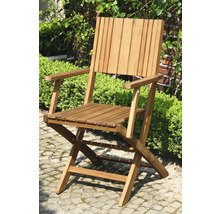 Gartensessel aus Holz mit Armlehnen