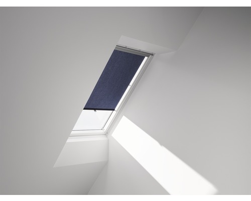 VELUX Sichtschutzrollo blau mit Haltekrallen RHL PK00 9050