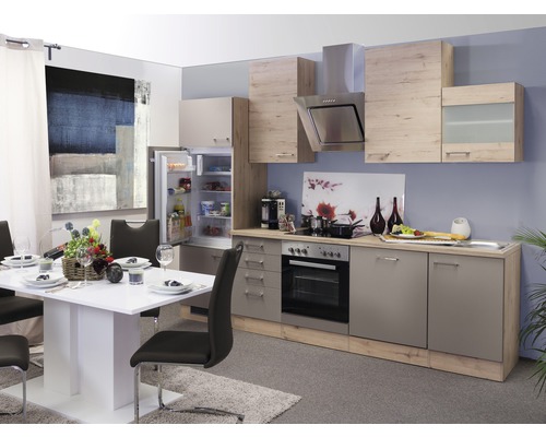 Flex Well Küchenzeile mit Geräten Riva 270 cm | Frontfarbe HORNBACH