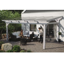 Terrassenüberdachung SKAN HOLZ Sanremo 541x350 cm weiß