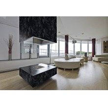 Klebefolie Marmor Schwarz Selbstklebend für Möbel Schrank Fensterbank  500x60cm