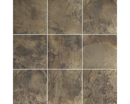 Neun Steinzeugfliesen mit matter Oberfläche