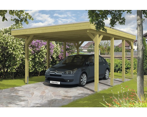 Einzelcarport SKAN HOLZ Friesland 397x555 mit HORNBACH cm 